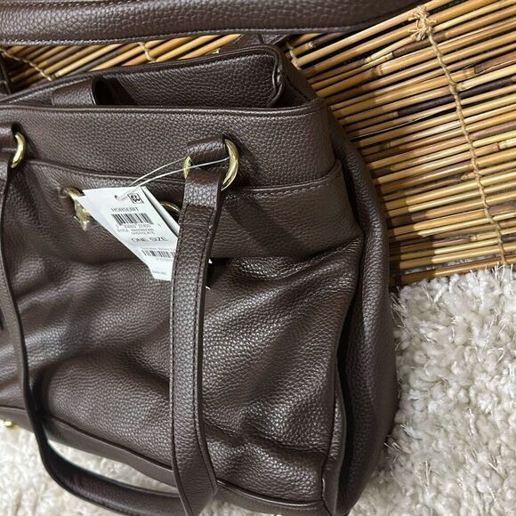 Giani Bernini Horse-Bit Leather Satchel - Picture 4 of 4